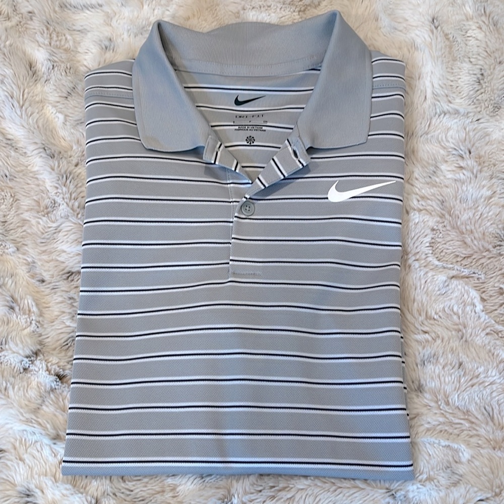 Nike Golf Striped Dri-Fit Polo Shirt